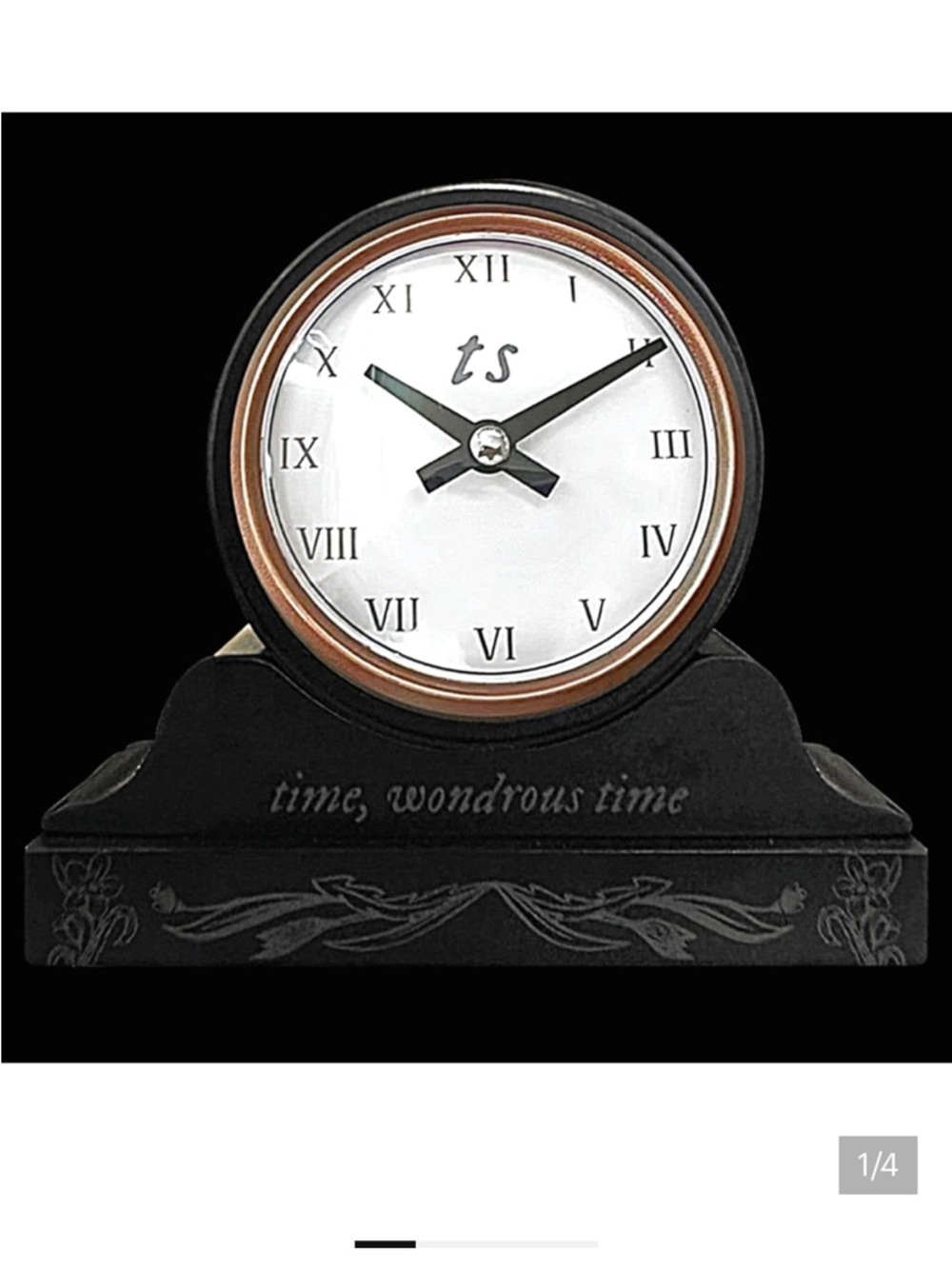 Taylor Swift folklore Wood Black Clock Invisible String time, wondrous time